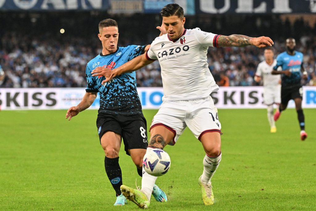 Raspadori, Bonifazi, Napoli-Bologna