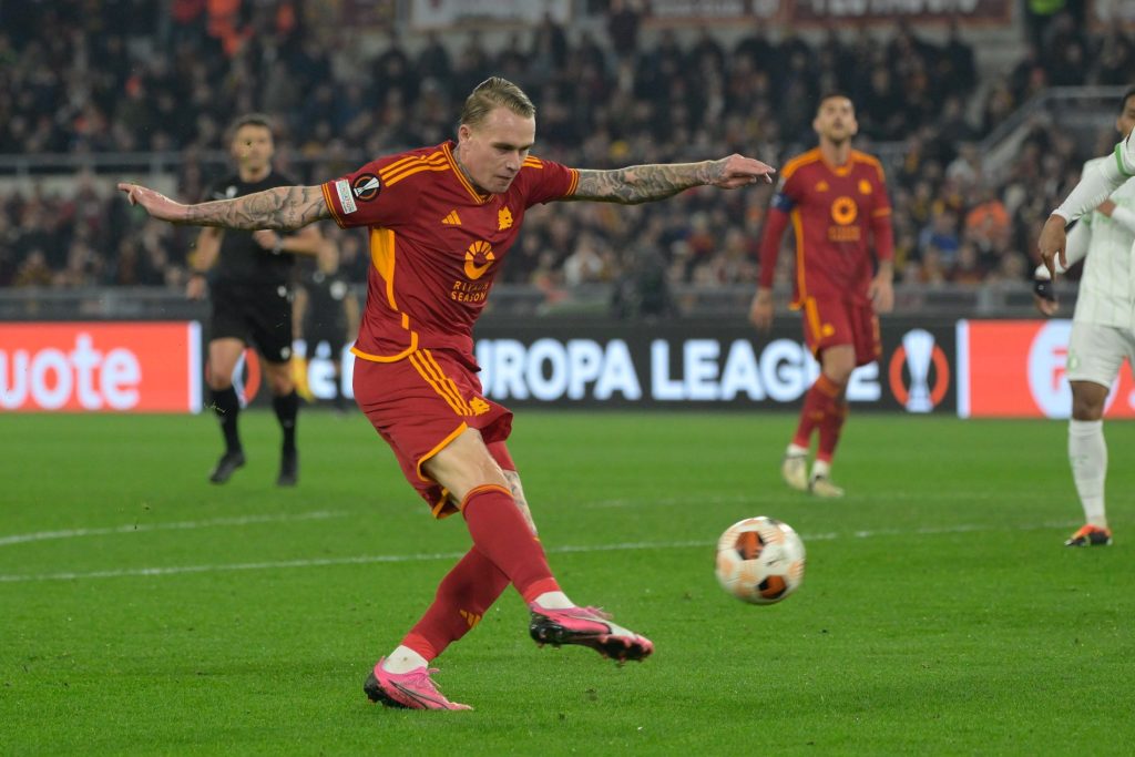 Rick Karsdorp in Roma-Bayer Leverkusen del 02-05-2024