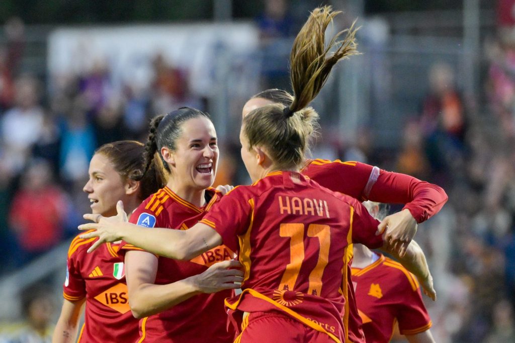 AS Roma femminile esultanza Juventus