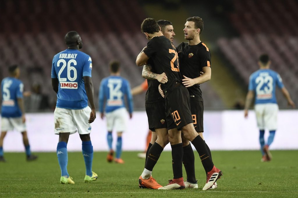 Kolarov, Dzeko, Napoli-Roma