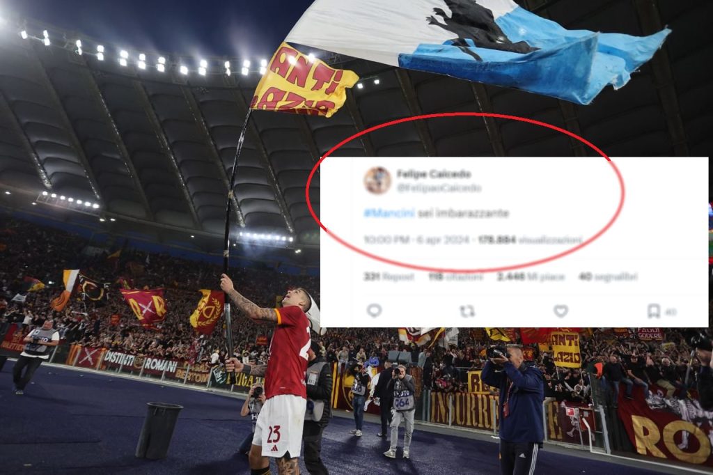 Gianluca Mancini - Felipe Caicedo - Roma - Lazio