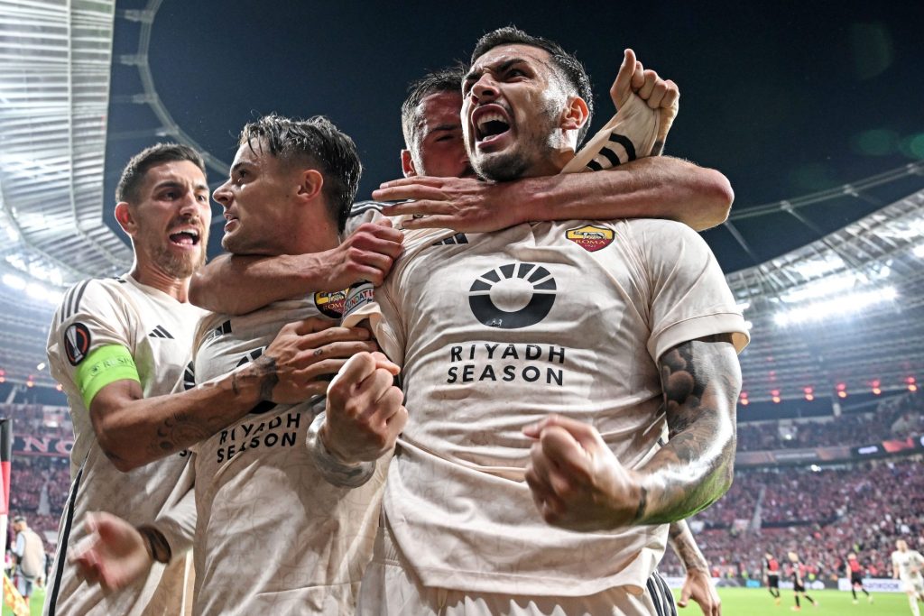 Leandro Paredes in Leverkusen-Roma del 09-05-2024