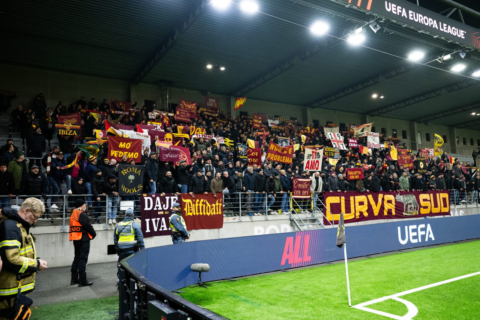 Tifosi Roma alla Boras Arena, Bodo-Roma