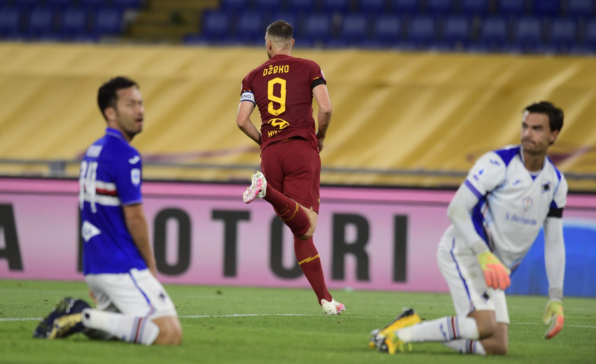 Dzeko, Roma-Sampdoria