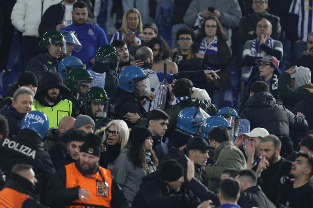 Tifosi Porto all'Olimpico, Roma-Porto