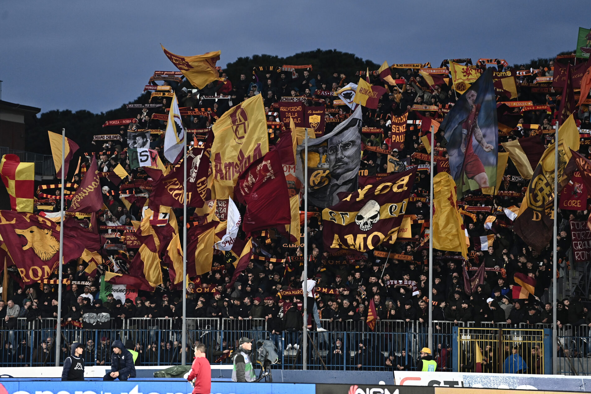 Tifosi Roma al Castellani, Empoli-Roma