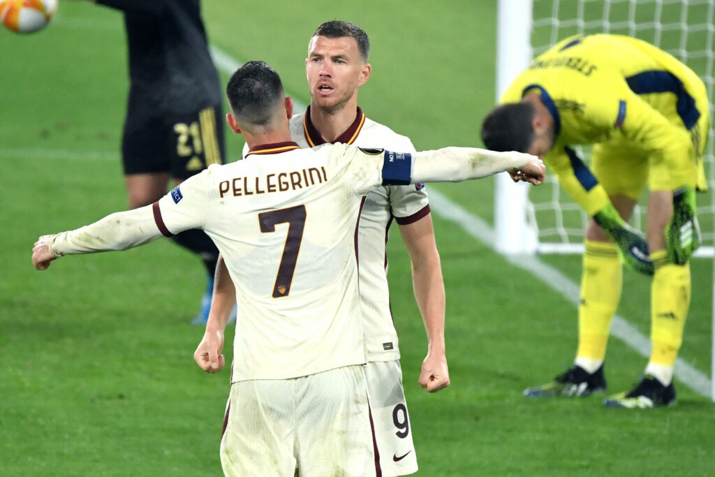 Pellegrini, Dzeko, Roma-Ajax