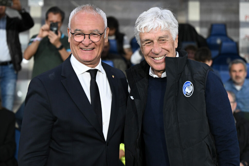 Gasperini, Ranieri, Atalanta-Roma