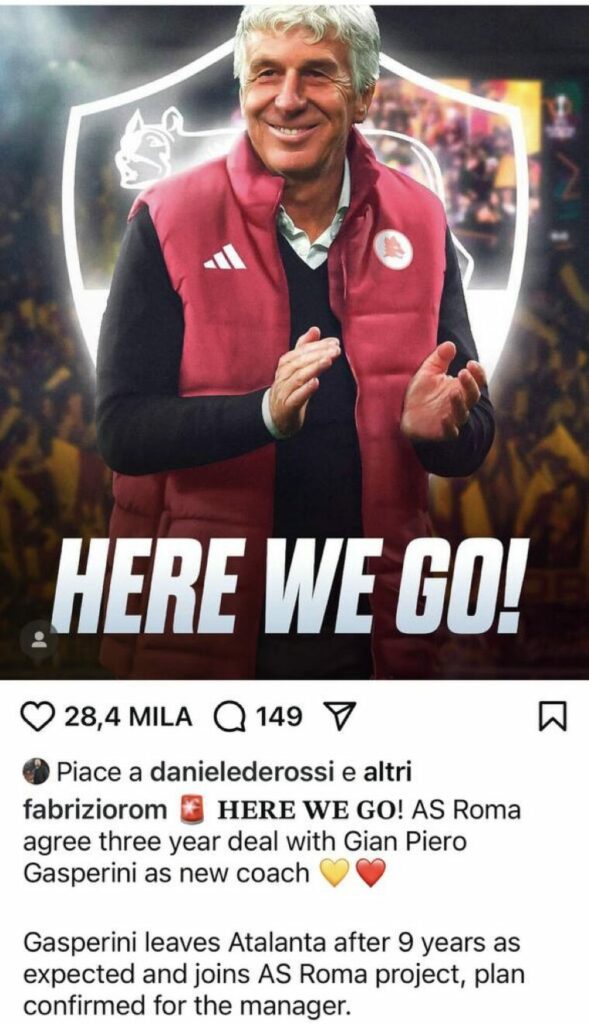 De Rossi, Gasperini