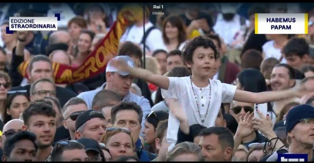 sciarpa Roma a San Pietro