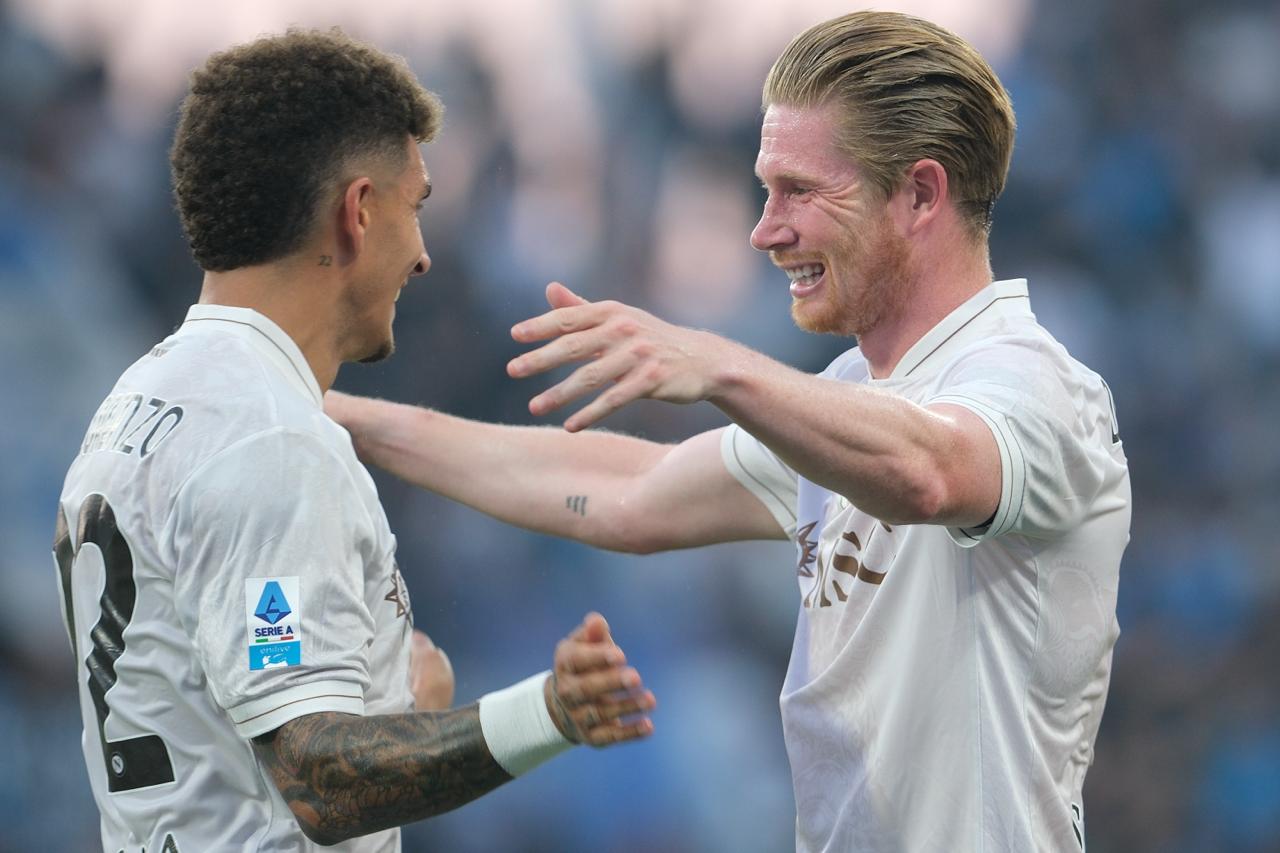De Bruyne, Di Lorenzo, Sassuolo-Napoli