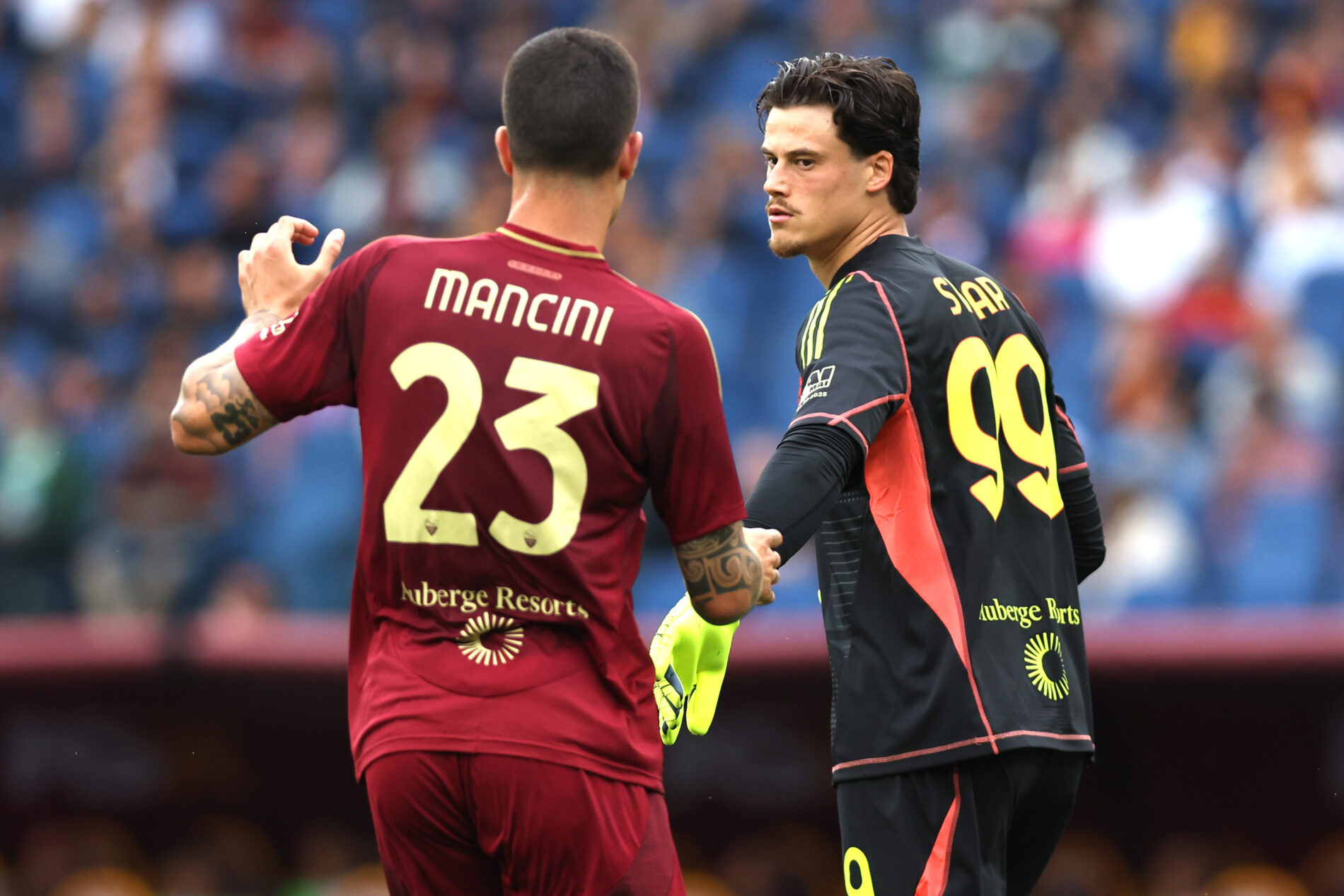 Mile Svilar, Gianluca Mancini, Roma