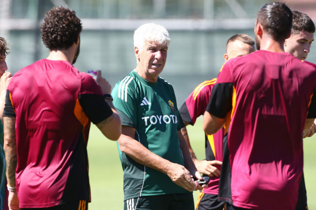 Gasperini, allenamento, Trigoria