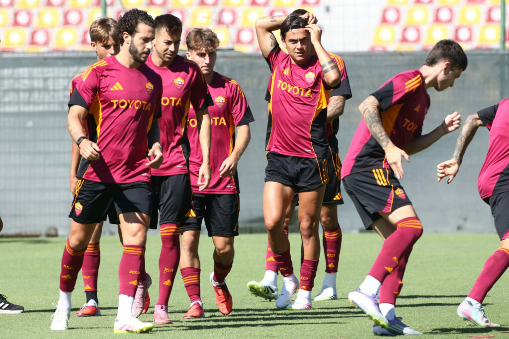 Roma, allenamento, Trigoria