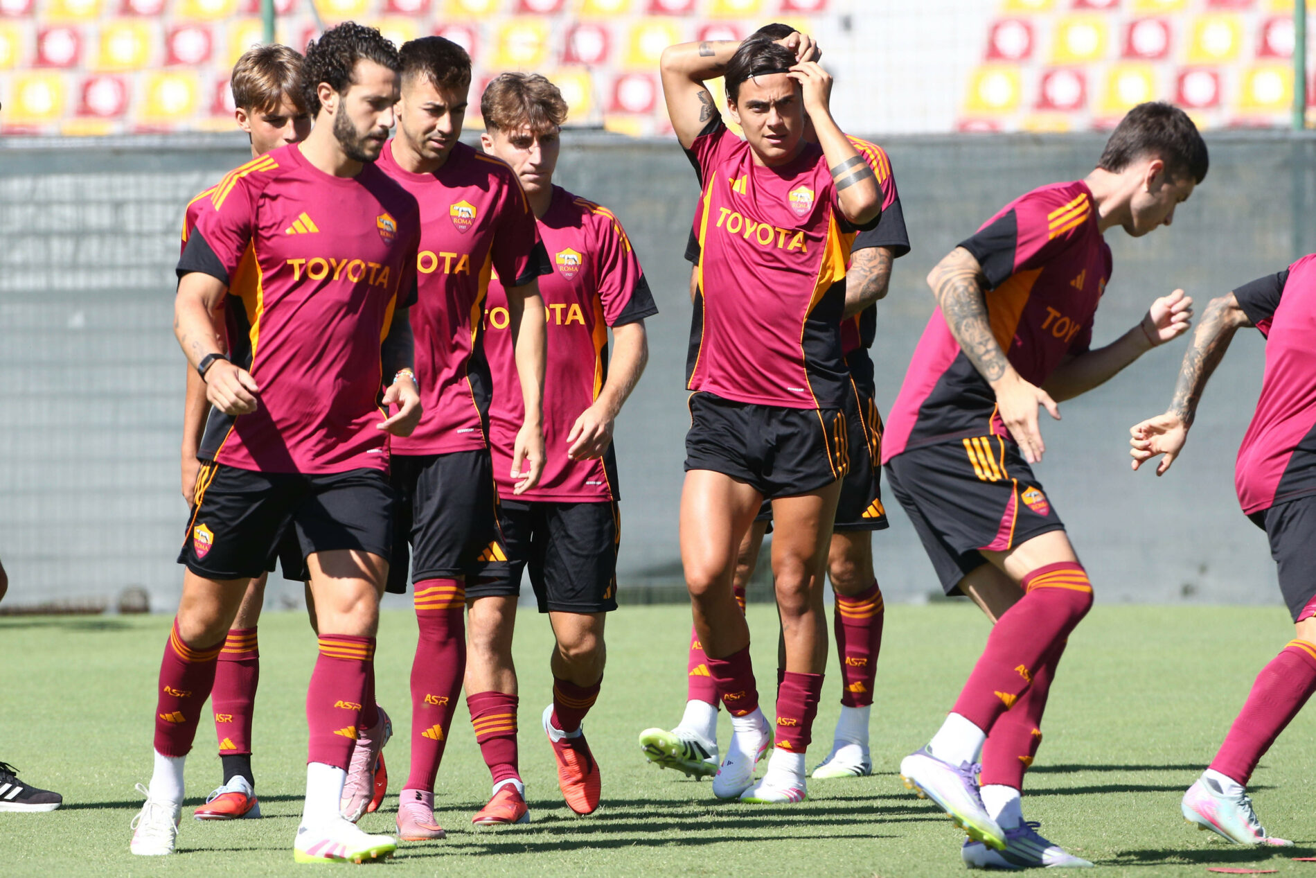 Roma, allenamento, Trigoria