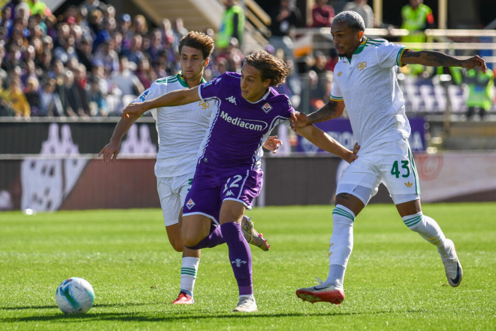 Baldanzi, Fazzini, Wesley, Fiorentina-Roma