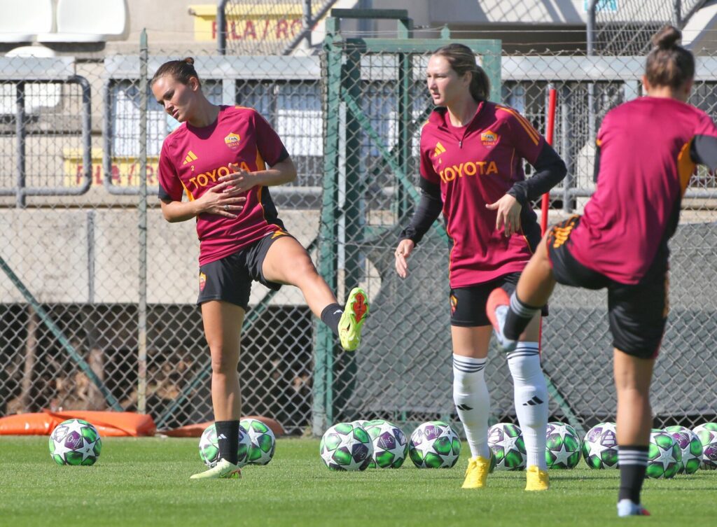 Tre Fontane, allenamento, Roma Femminile