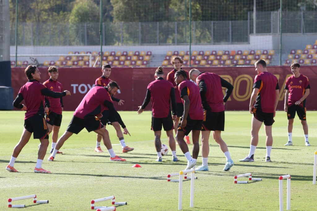 Trigoria, rifinitura, allenamento