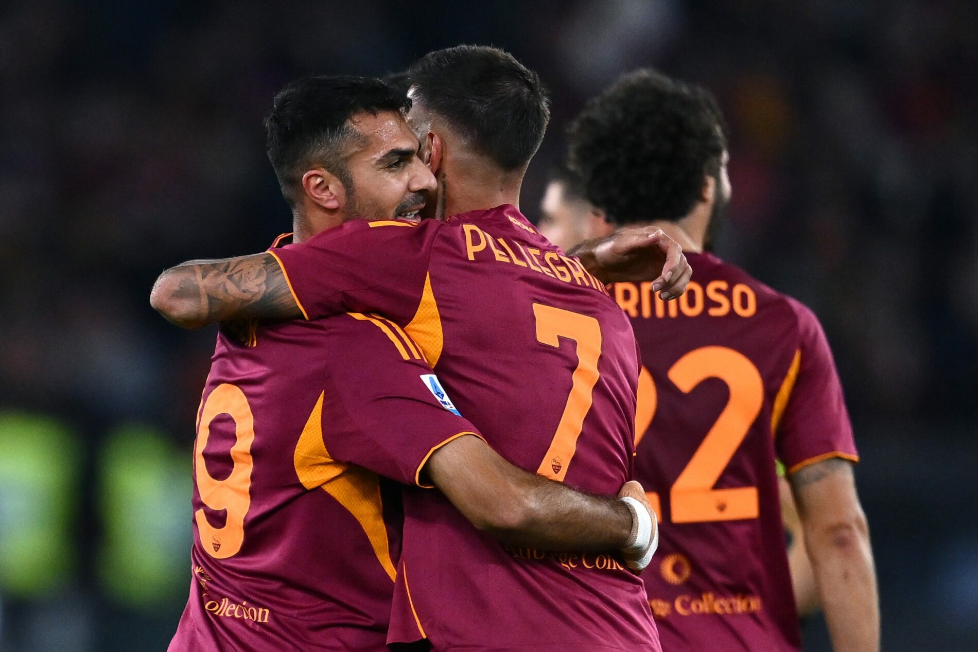 Celik, Pellegrini, Roma-Udinese