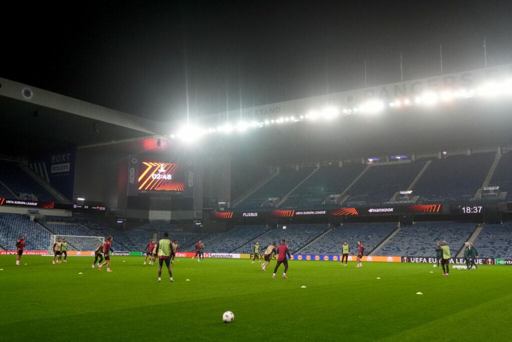 Ibrox Stadium, Rifinitura Rangers-Roma