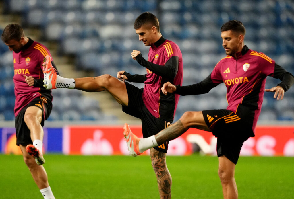 Mancini, Rifinitura Rangers-Roma