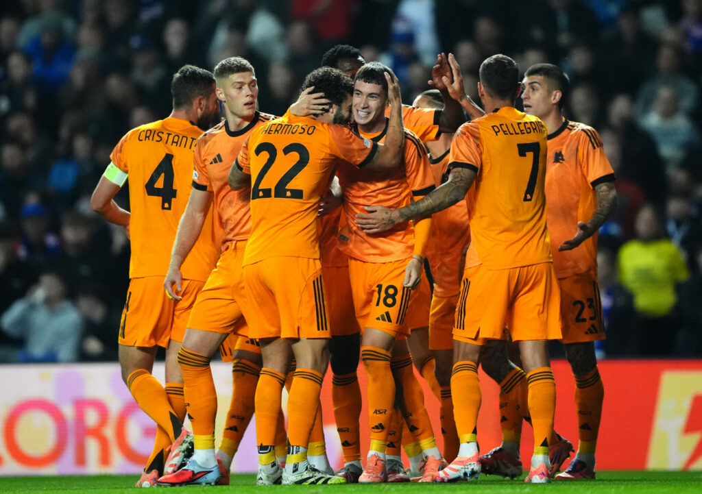 Esultanza Roma, Rangers-Roma