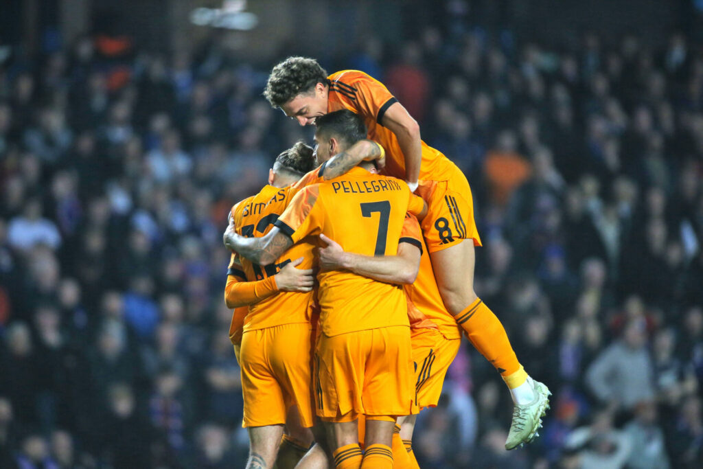 Esultanza Roma, Rangers-Roma