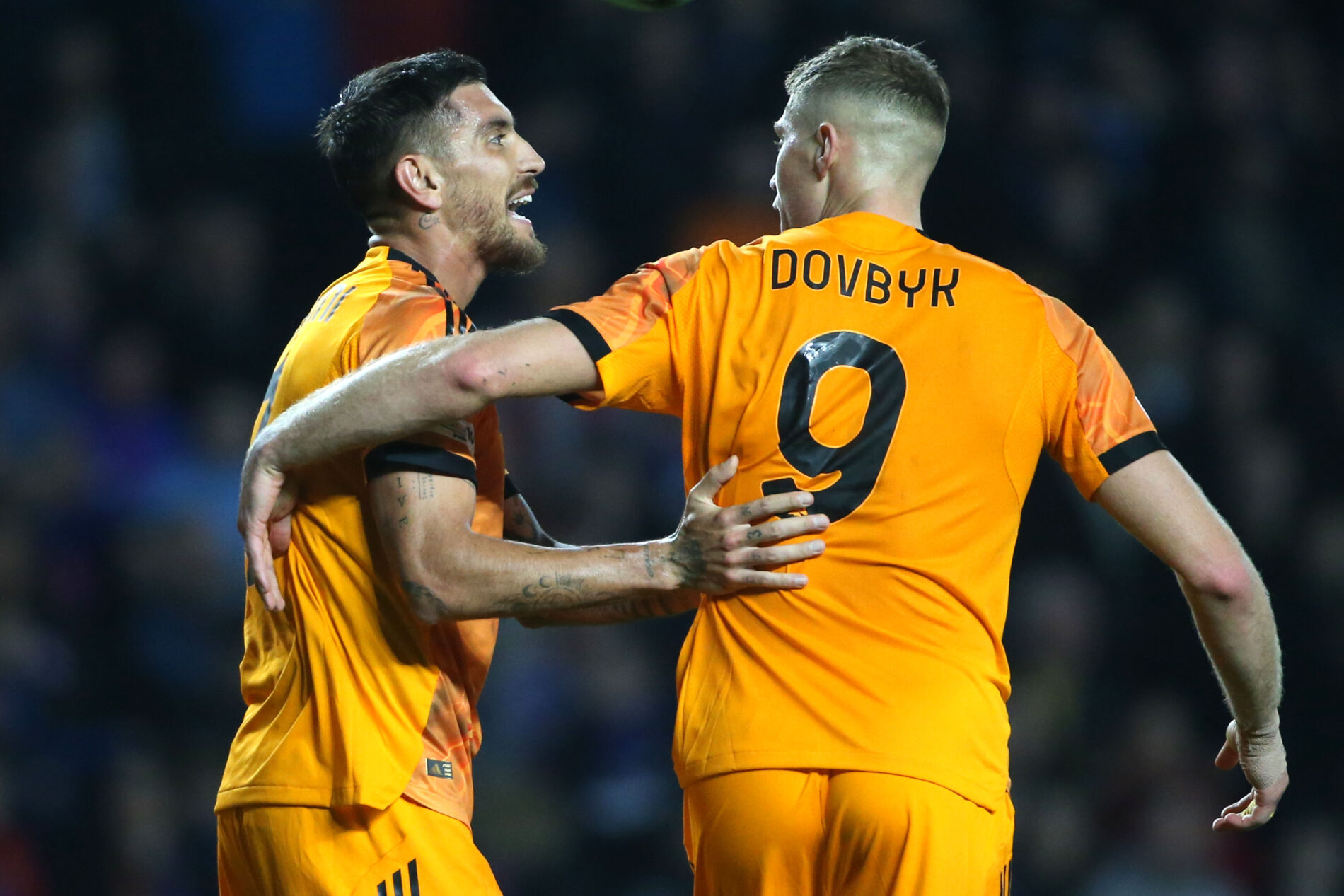 Pellegrini, Dovbyk, Rangers-Roma