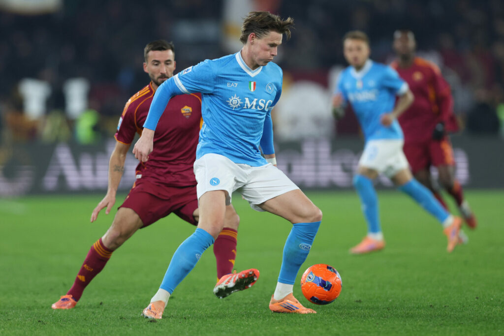 Cristante, McTominay, Roma-Napoli