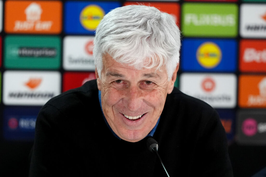 Gian Piero Gasperini in conferenza pre Celtic-Roma