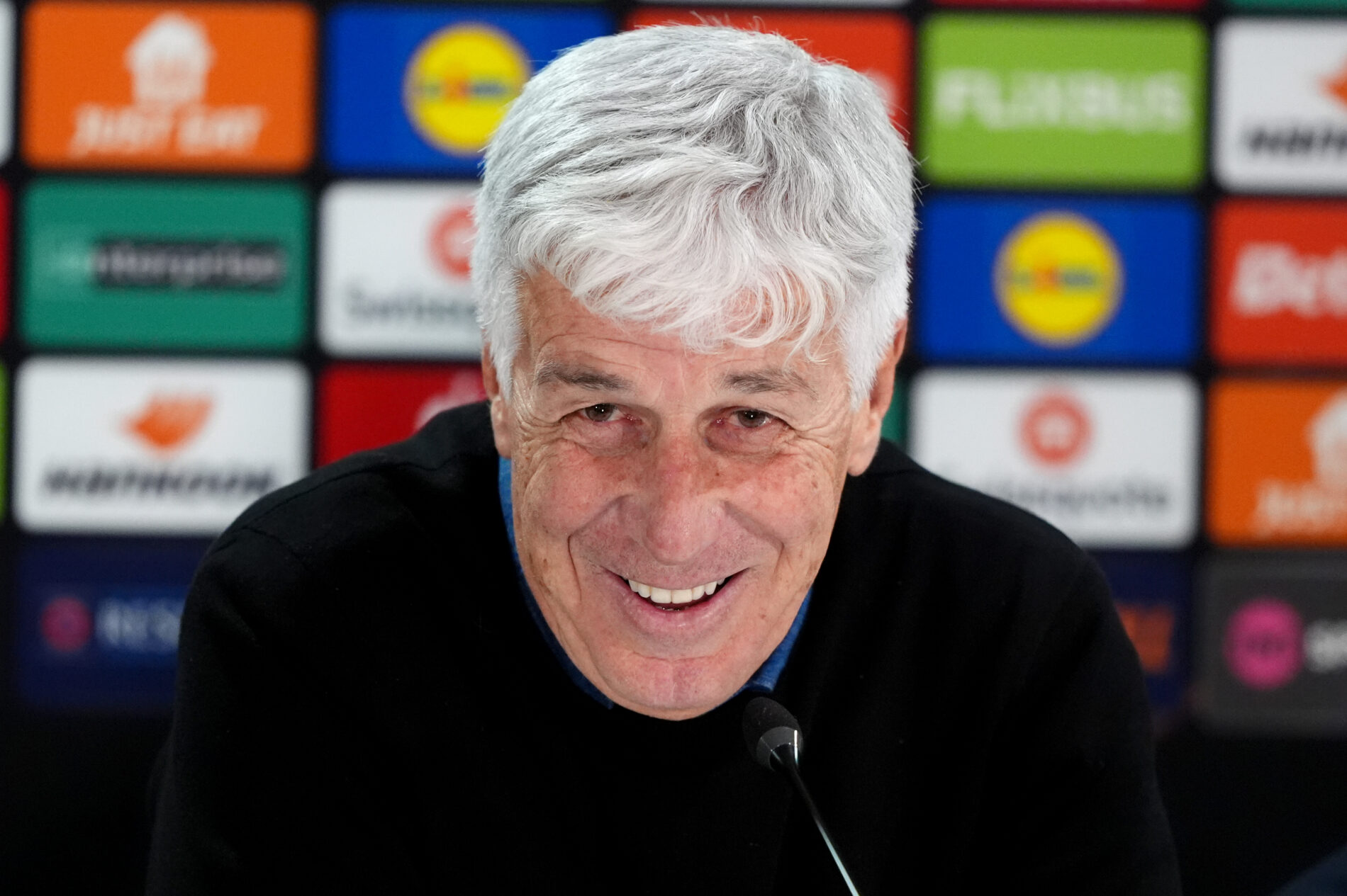 Gian Piero Gasperini in conferenza pre Celtic-Roma