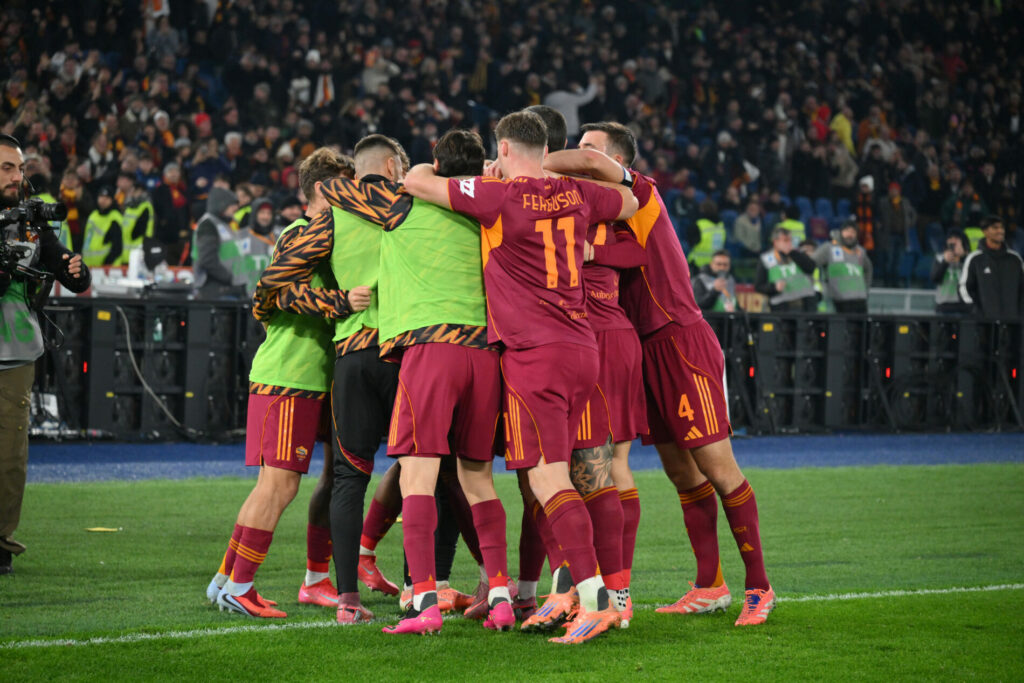 Serie A - Roma-Como - Esultanza Roma