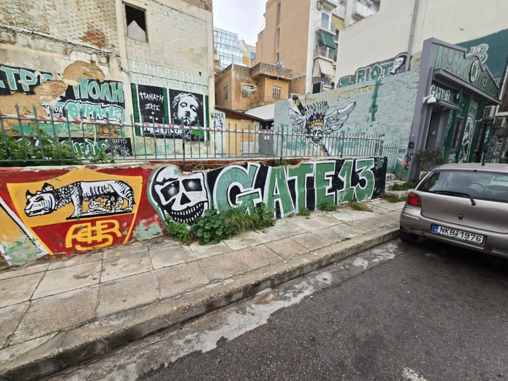 Murale Panathinaikos-Roma