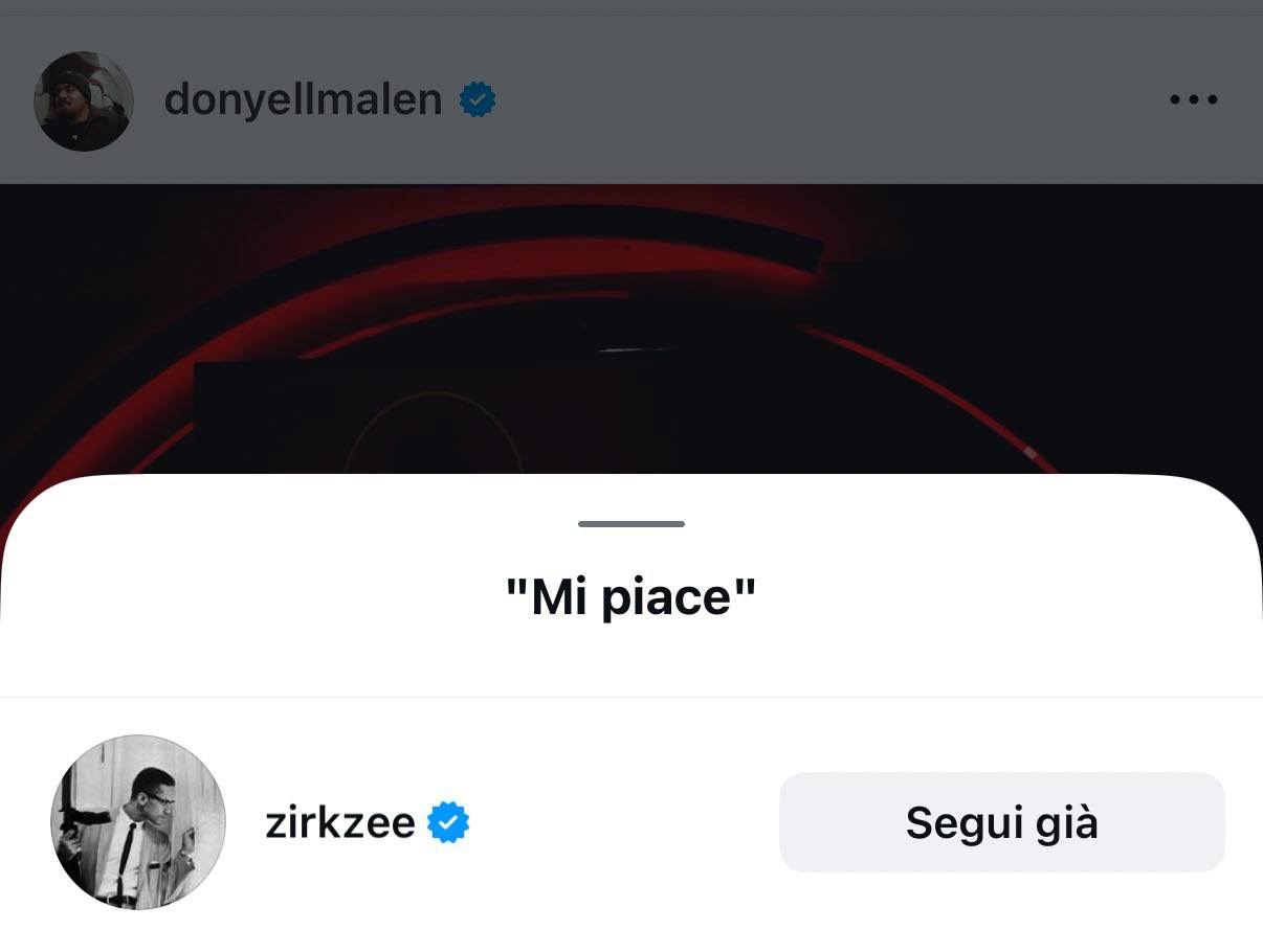 Zirkzee, Malen, Instagram