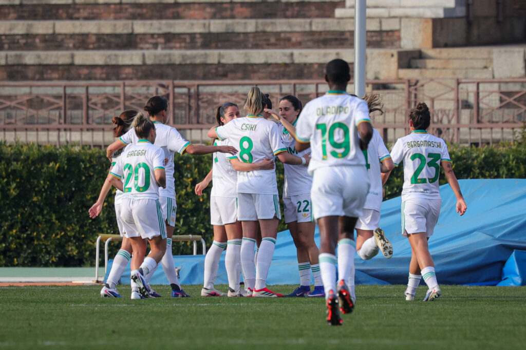 Femminile, Inter-Roma: esultanza Roma