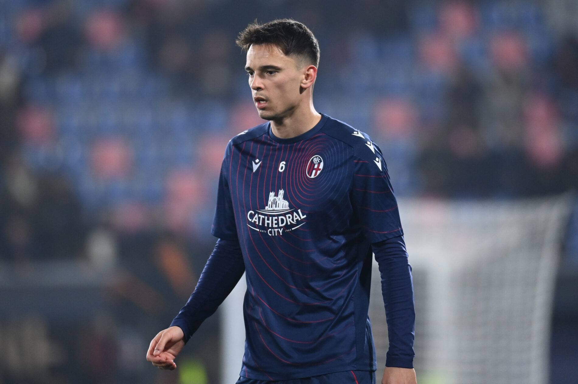 Fase di riscaldamento, Bologna: Nikola Moro