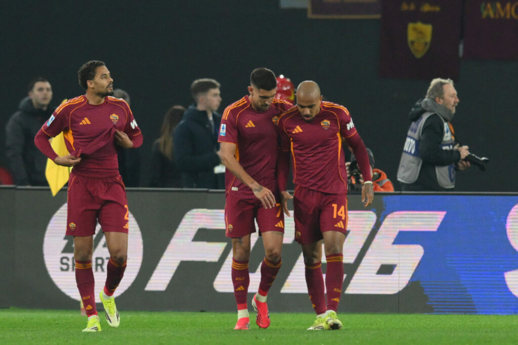 Serie A, Roma-Juventus: esultanza Roma