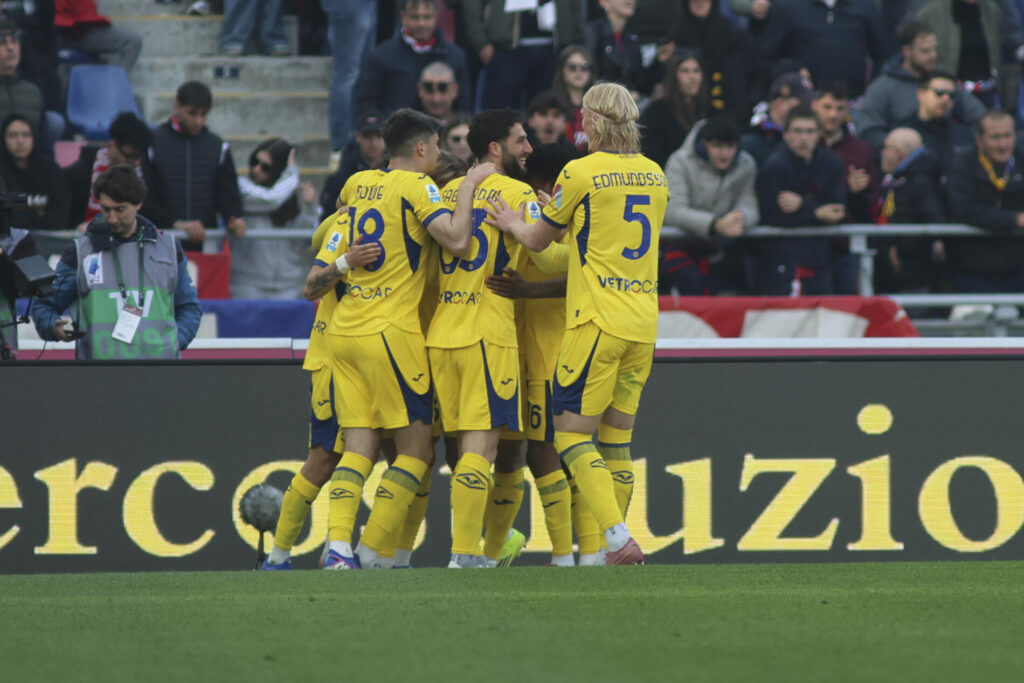 Serie A, Bologna-Verona: esultanza Verona