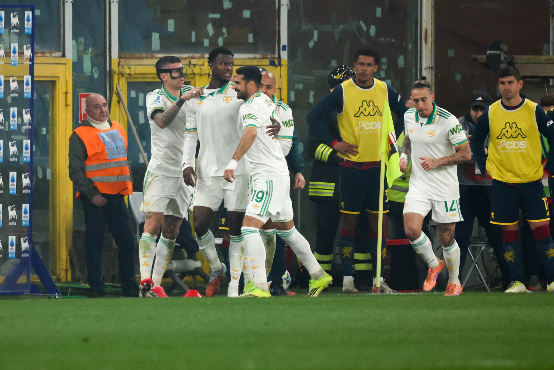 Genoa-Roma: Evan Ndicka, Zeki Celik, Gianluca Mancini, Kostaas Tsimikas