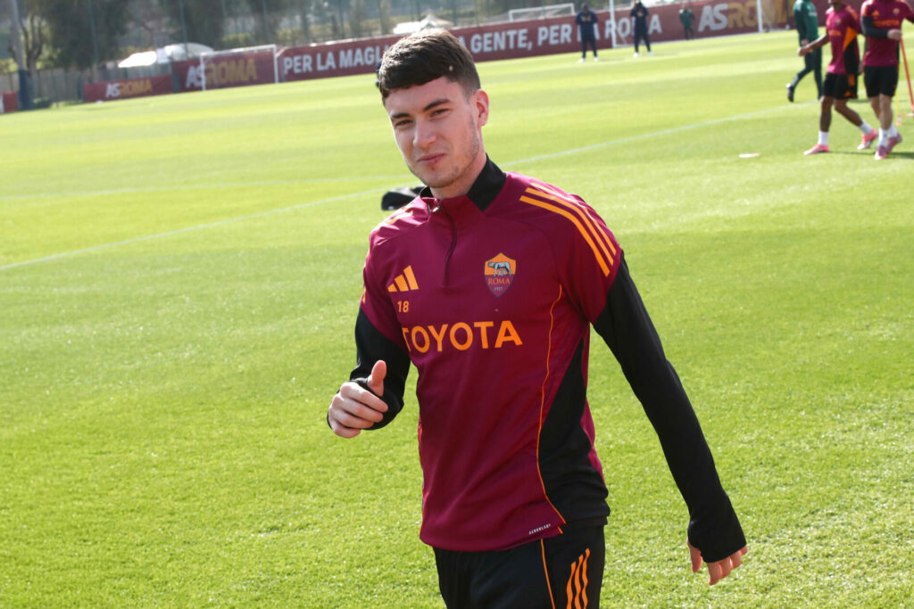 Trigoria, allenamento Roma: Soulé