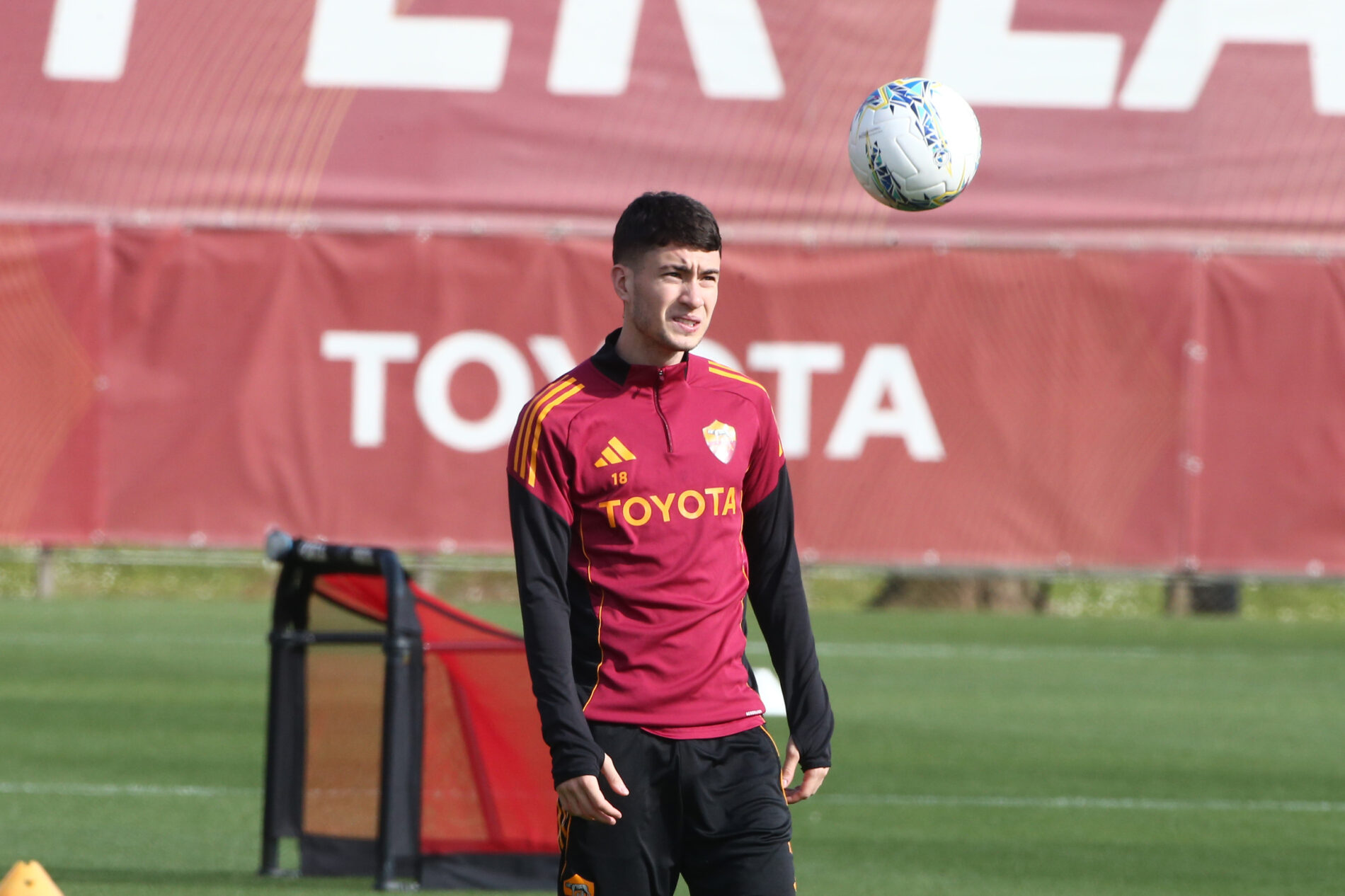Trigoria, allenamento Roma: Soulé