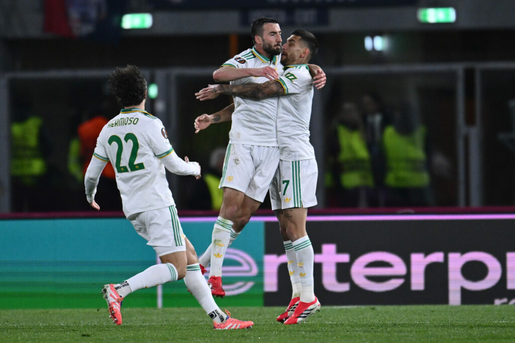 Europa League, Bologna-Roma: esultanza Roma