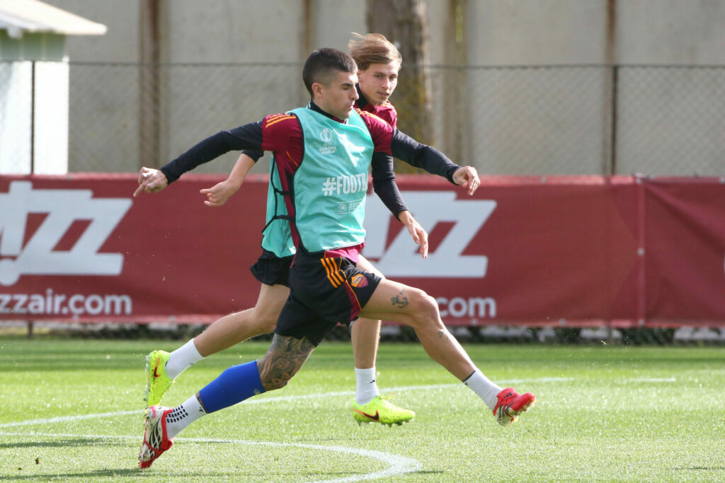 Europa League, Roma-Bologna: allenamento rifinitura Trigoria, Mancini