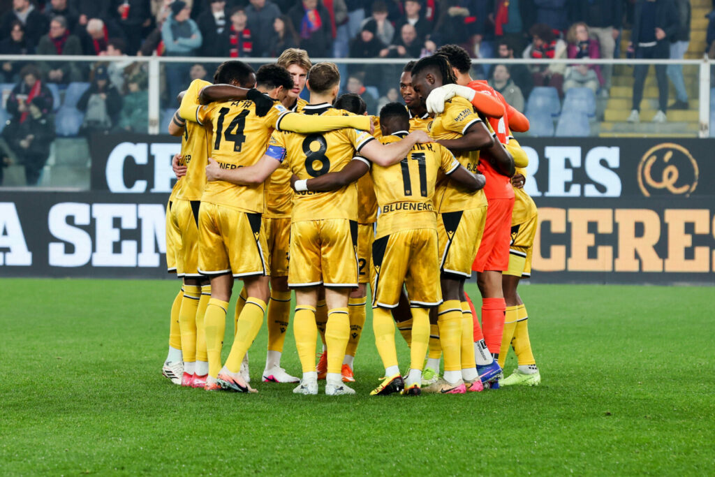 Serie A, Genoa-Udinese: esultanza Davis-Ekkelenkamp