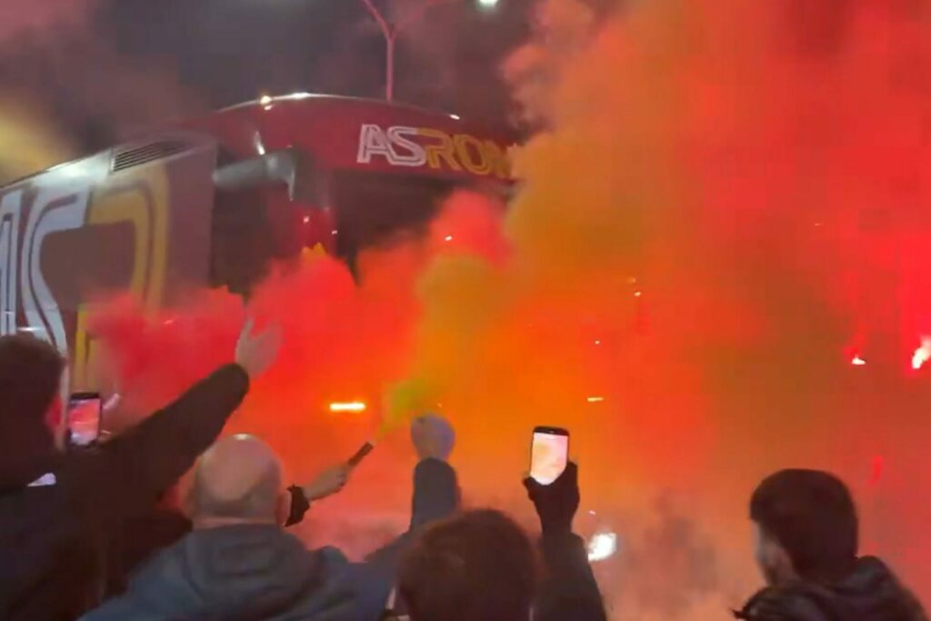 Europa League, Roma-Bologna: l'accoglienza dei tifosi