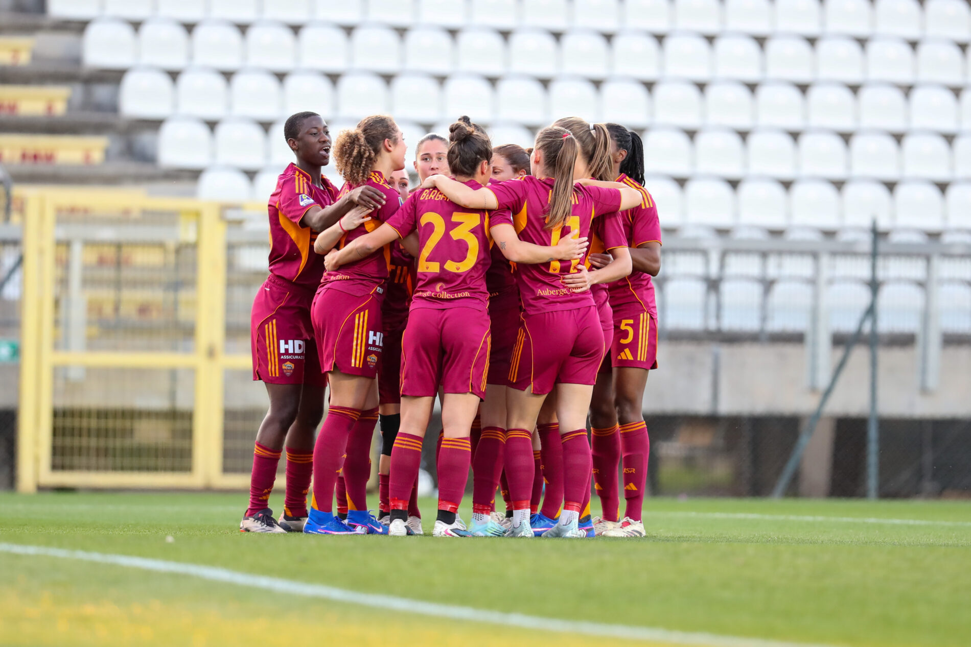 Serie A, Roma-Como, esultanza Roma