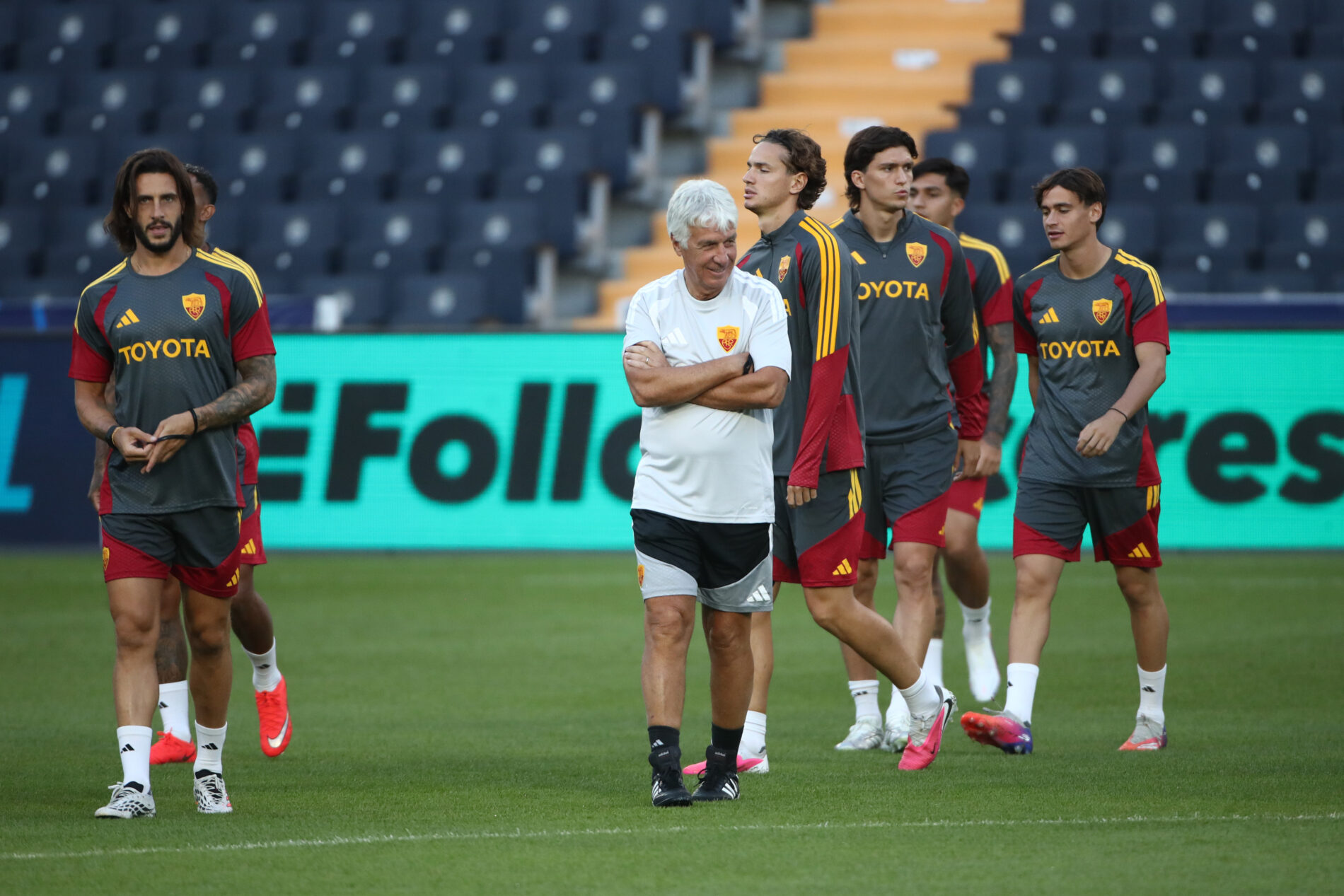 Gasperini allenamento rifinitura