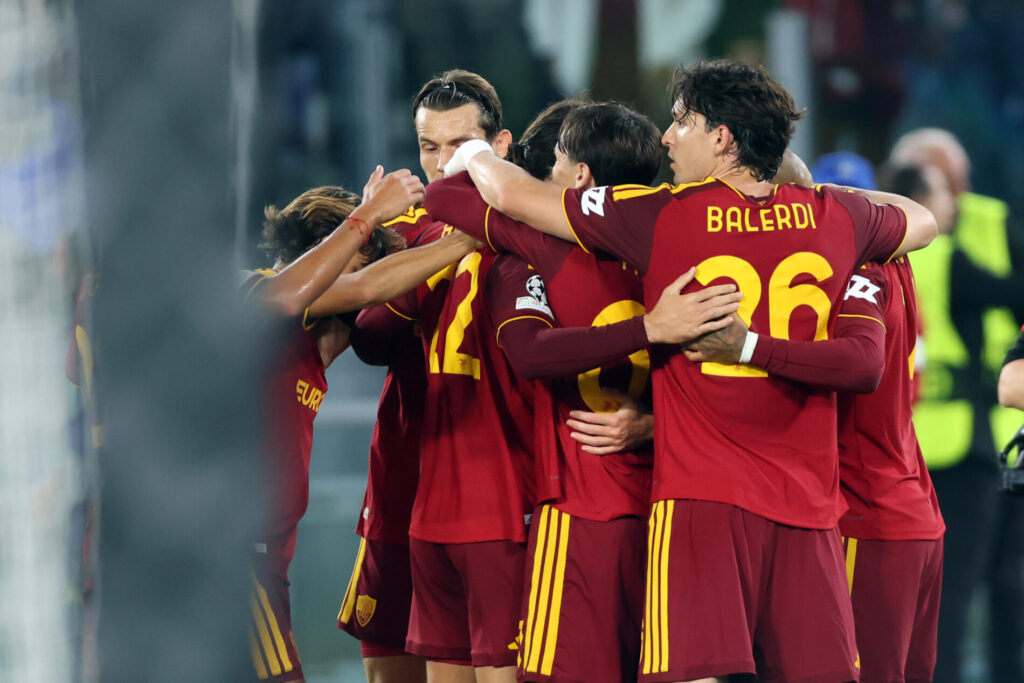 Esultanza Roma, Roma-Slovan, Champions League