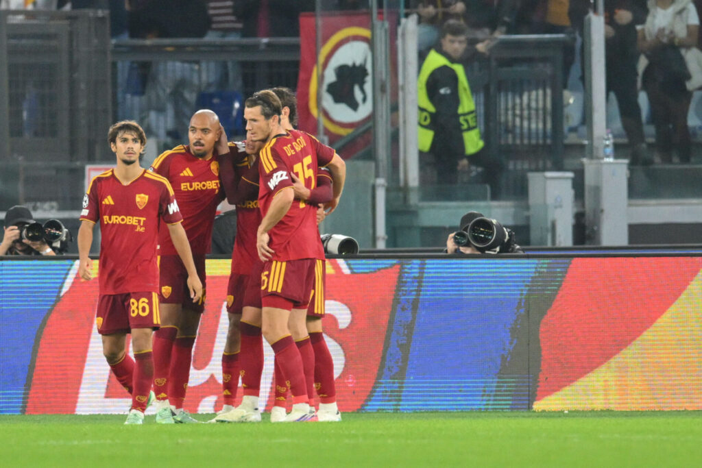 Esultanza Roma, Roma-Slovan, Champions League