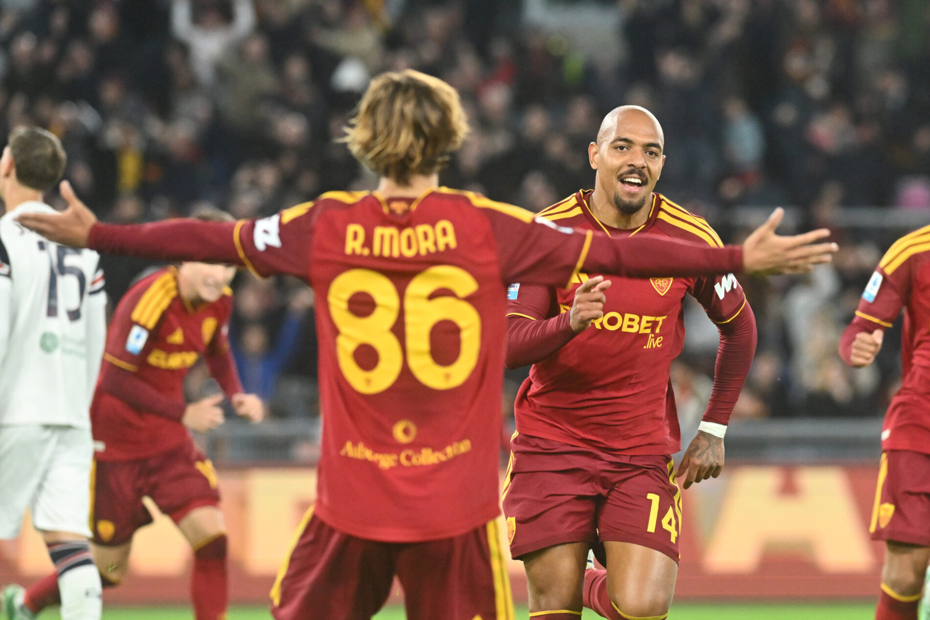 Malen, Roma-Cagliari, Serie A